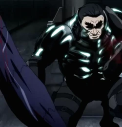 Iwao dans l'Arata avec sa quinque (Anime)