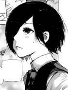 Touka's introduction in Chapter 1: Remake.