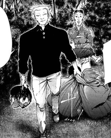 Yamori revient vers Kaneki ayant capturé les membres de son équipe
