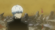 Eto follows Kaneki after the 11th Ward Battle.