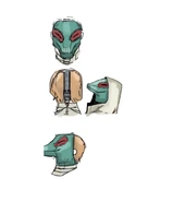 Nishiki's mask design from the Tokyo Ghoul Flip Calendar.