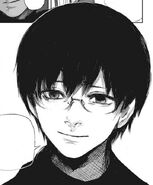 Black-haired Sasaki with glasses