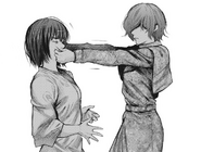 Hinami and Touka's reunion.