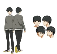 Kaneki dans la Saison 1 de l'anime.