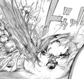 Тouka saves Ayato from Kiyoko and Mougan's attack