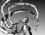 Uta takes Shinohara's form and unleashes his kagune