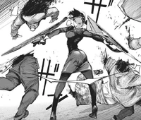 Kiyoko wielding Zebizu's dual mode