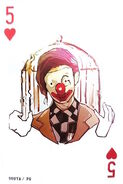 Souta as the Five of Hearts.