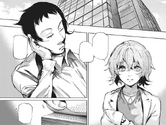 Eto shows her manuscript to Shiono