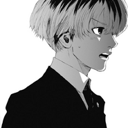 Haise mentre si presenta ad Akira (epilogo di Tokyo Ghoul).