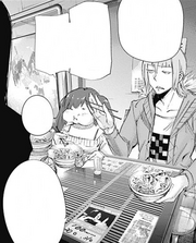 Saiko eating