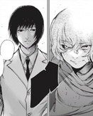 Young Eto and Arima's confrontation.