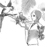 Bird loving Day illustration from the Tokyo Ghoul Flip Calendar.