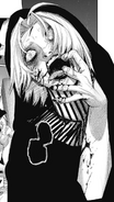 Takizawa as a one-eyed ghoul.