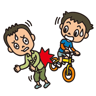 bike accident clip art