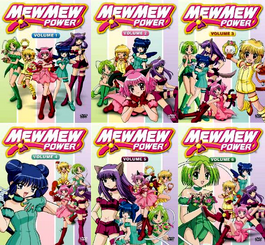 Covers of all 6 English DVDs released in South Africa.