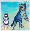 Zakuro Fujiwara, infused with the gray wolf