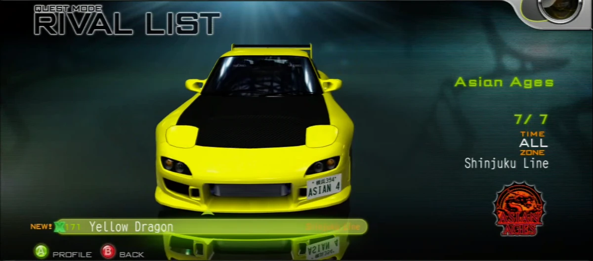 Yellow Dragon (ITC) | Tokyo Xtreme Racer Wiki | Fandom