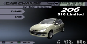 Peugeot 206 S16 | Tokyo Xtreme Racer Wiki | Fandom