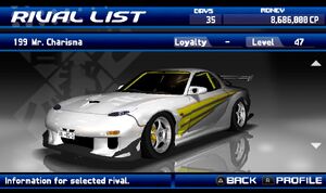 Mr. Charisma (Street Supremacy) | Tokyo Xtreme Racer Wiki