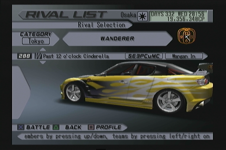 Past 12 o'clock Cinderella (TXR3) | Tokyo Xtreme Racer Wiki | Fandom