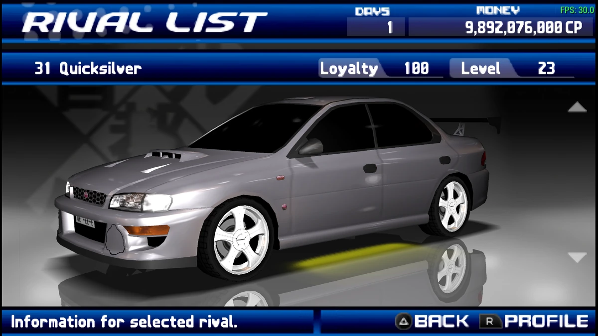 Quicksilver (Street Supremacy) | Tokyo Xtreme Racer Wiki | Fandom