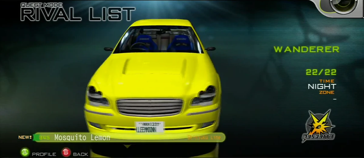 檸檬 Mosquito Lemon (ITC) | Tokyo Xtreme Racer Wiki | Fandom