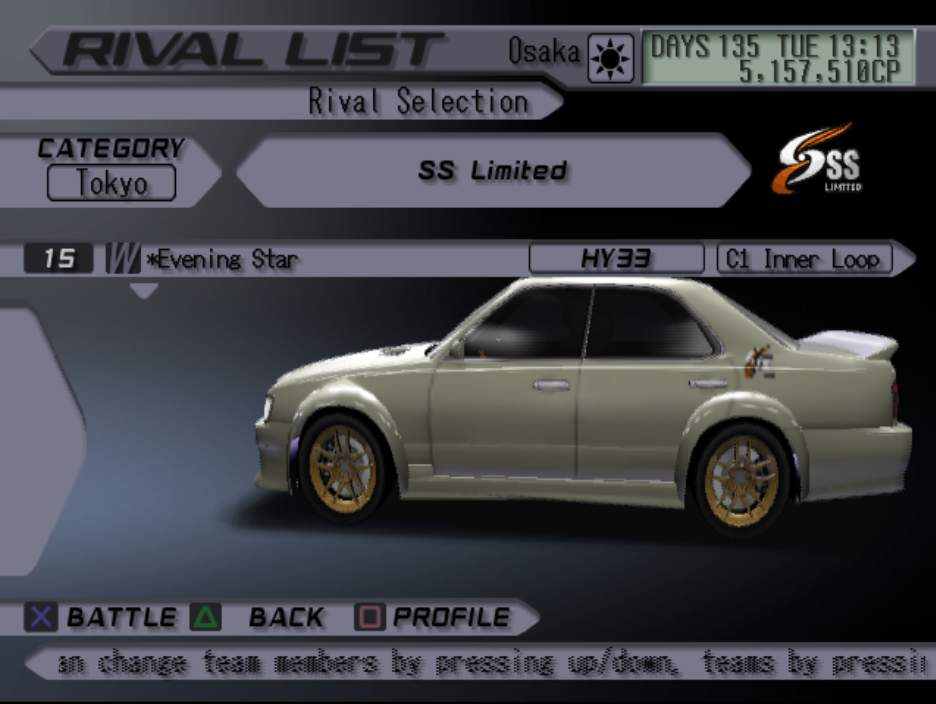 Evening Star (TXR3) | Tokyo Xtreme Racer Wiki | Fandom