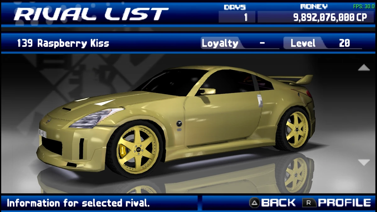 Raspberry Kiss (Street Supremacy) | Tokyo Xtreme Racer Wiki | Fandom
