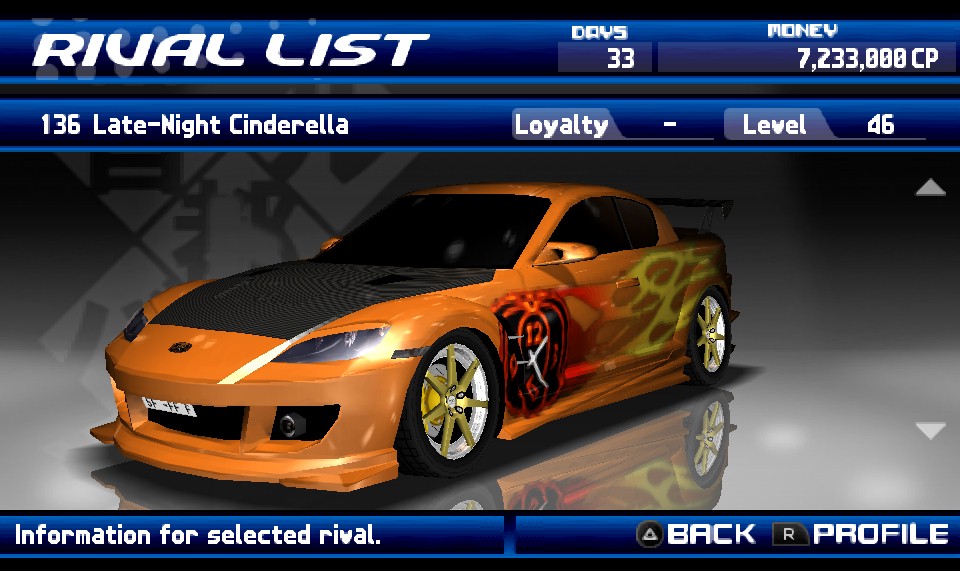 Late-Night Cinderella (Street Supremacy) | Tokyo Xtreme Racer Wiki 