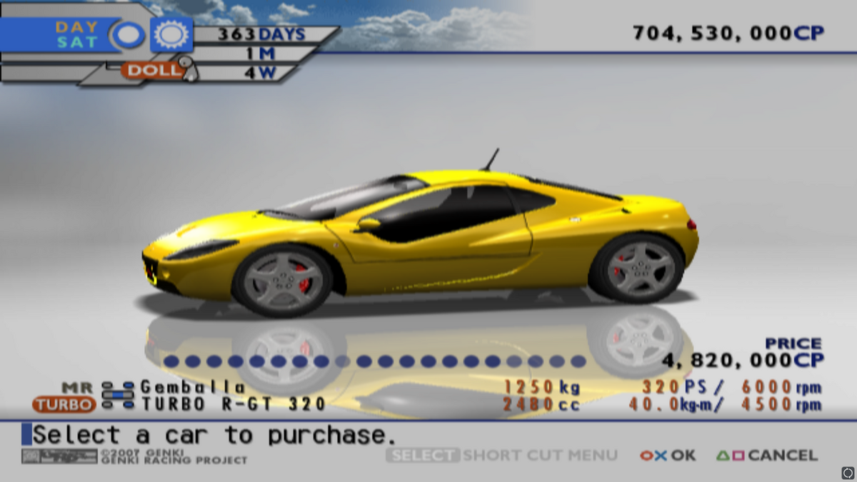 Gran Turismo 4 invisible wheel rims