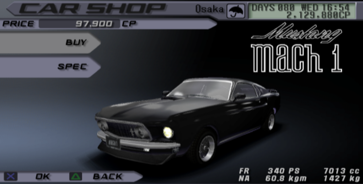 ブリキ FORD MUSTANG マッハ1 70s T.P.S.