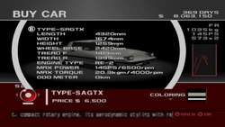Type-SAGTX | Tokyo Xtreme Racer Wiki | Fandom