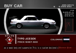 Type-JCESEK (TXR:0) | Tokyo Xtreme Racer Wiki | Fandom