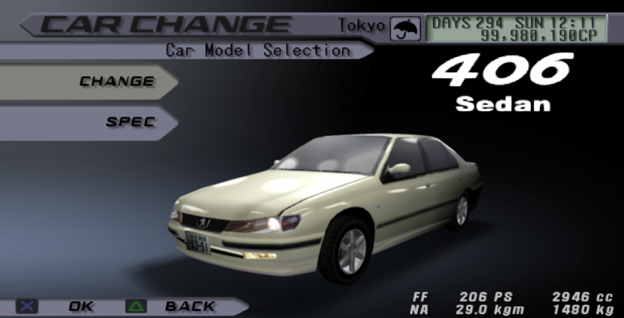 Peugeot 406 Sedan, Tokyo Xtreme Racer Wiki