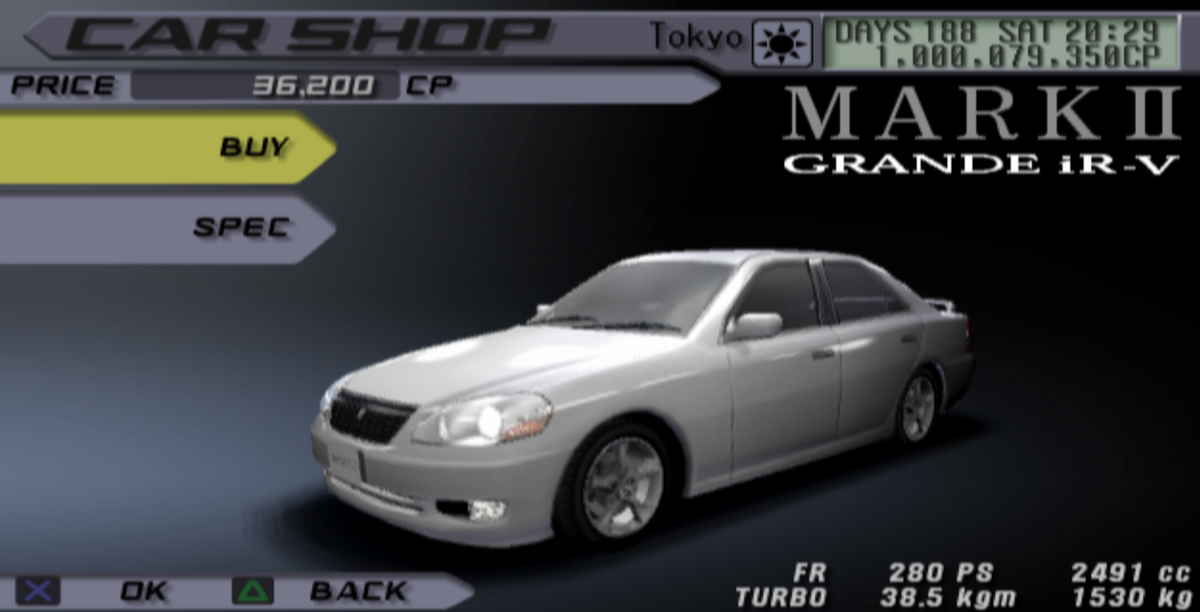 Toyota Mark II Grande (JZX110) | Tokyo Xtreme Racer Wiki