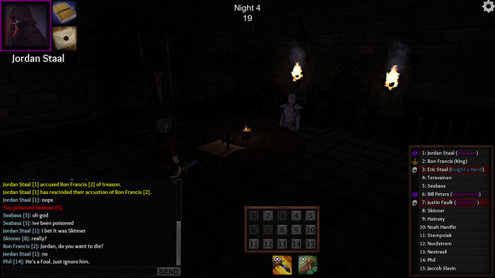 Early UI (Black Rose Secret Meeting - Night)