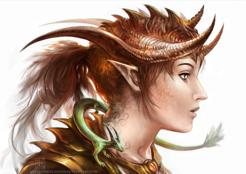 half dragon player character
