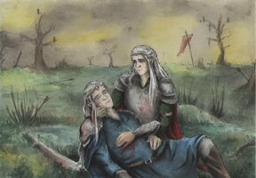 Oropher and Thranduil by AnotherStranger-Me