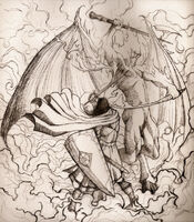Death of Fëanor by Luis F. Bejarano