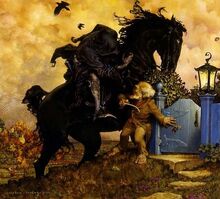 Stephen Hickman - Gaffer Gamgee and the Black Rider