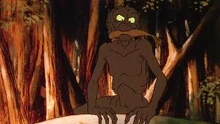 Gollum come appare nell'adattamento animato di Bakshi del 1978