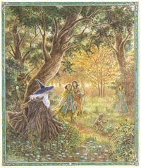 Gandalf affida Gollum agli Elfi Silvani, Inger Edelfeldt.