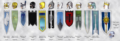 The Twelve Gondolin Houses by shyangell