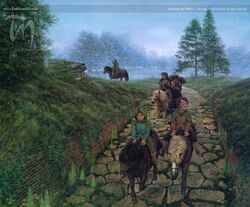 Leaving the Shire by Ted Nasmith