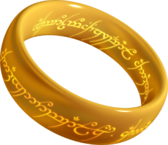 Storia e Magia - Signore degli anelli - Unico Anello Acciaio Oro