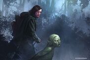 Aragorn and Gollum by Adam Lane