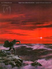 Maglor Casts a Silmaril into the Sea by Ted Nasmith