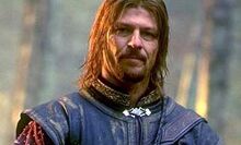 Boromir, interpretato da Sean Bean.