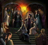 Thingol e Melian in Menegroth, steamey.